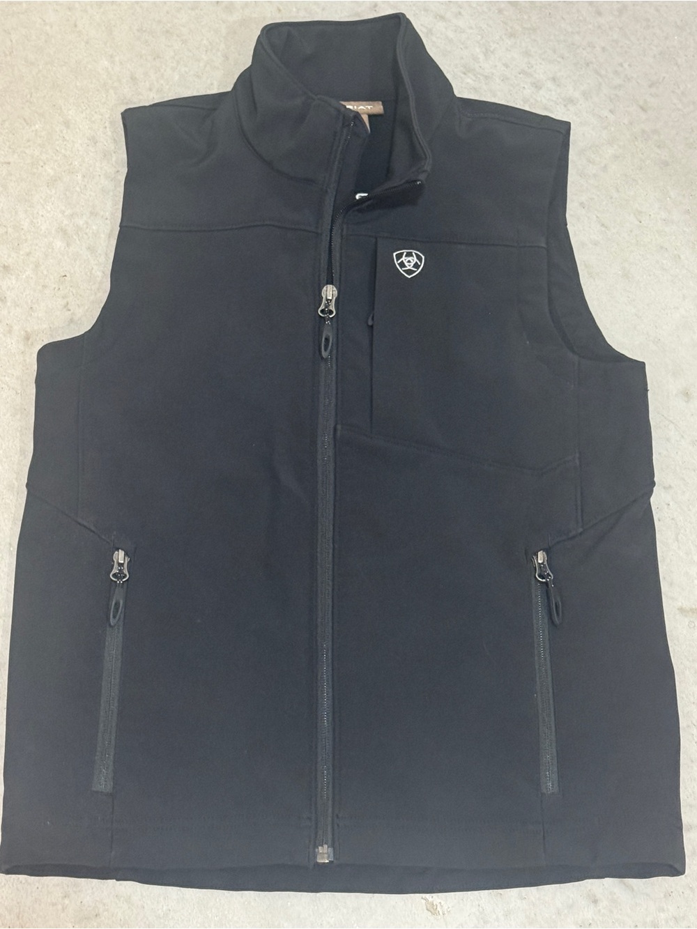 Black Softshell Vest with Shield Logo